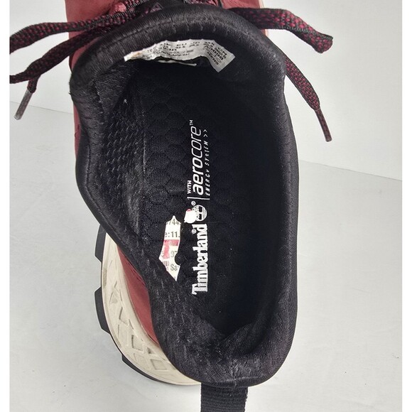 Men's Timberland Brooklyn Oxford Dark Red Suede Leather Shoes Size 11.5 - Picture 7 of 8